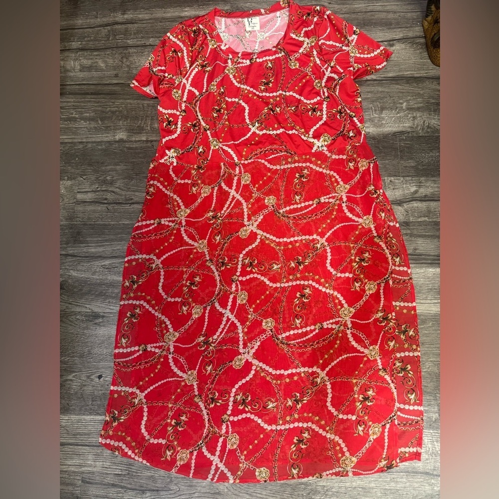 Elegant Red Kids Dress